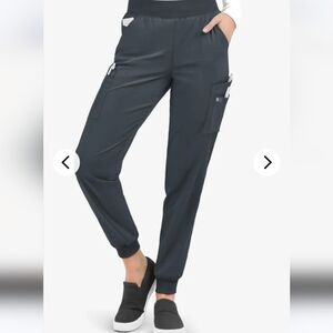 UA Easy STRETCH Mila Women's 7-Pocket Jogger Scrub Pants Pewter XSmall NWT